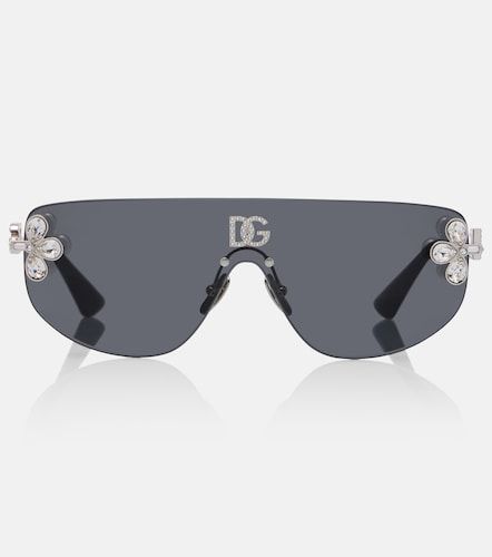 Lunettes de soleil aviateur DG à cristaux - Dolce&Gabbana - Modalova