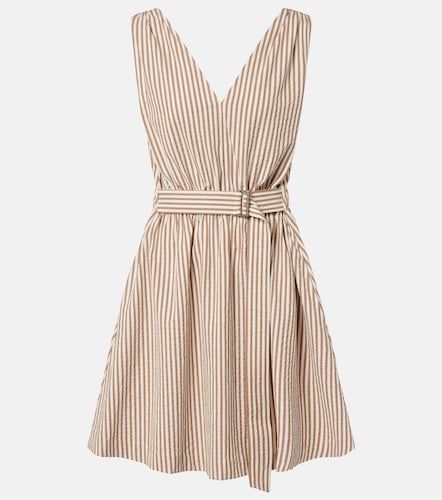 Robe rayée en coton mélangé - Brunello Cucinelli - Modalova