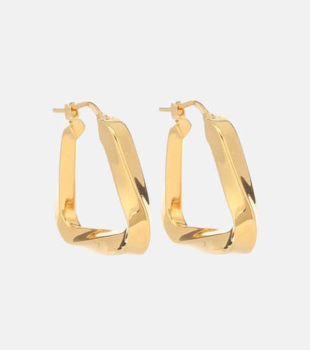 Boucles d'oreilles en argent plaqué or - Bottega Veneta - Modalova