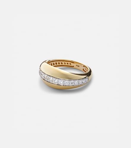 Bague Pistachio en or 10 ct et diamants - Stone and Strand - Modalova