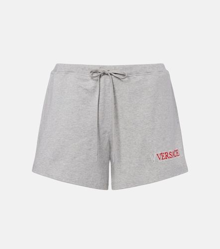 Versace Short en coton à logo - Versace - Modalova