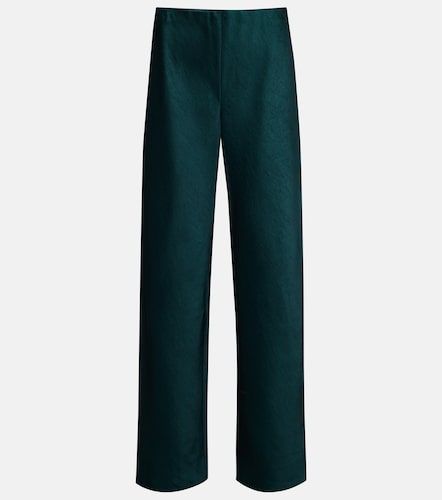 Pantalon ample à taille haute en satin - Vince - Modalova