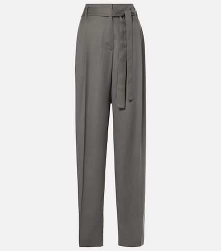 Pantalon droit Lonan en soie - The Row - Modalova