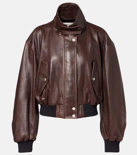 Veste bomber Briar en cuir - Nour Hammour - Modalova