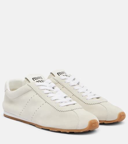 Miu Miu Baskets Plume en daim - Miu Miu - Modalova