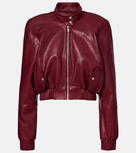 Veste en cuir raccourcie - Magda Butrym - Modalova