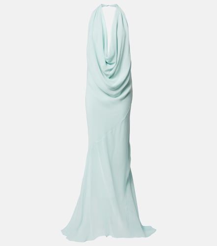 Mugler Robe drapée en soie - Mugler - Modalova