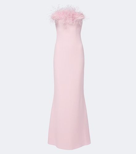Robe longue bustier Soshin à plumes - Safiyaa - Modalova