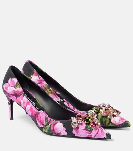 Escarpins Lollo à fleurs et ornements - Dolce&Gabbana - Modalova