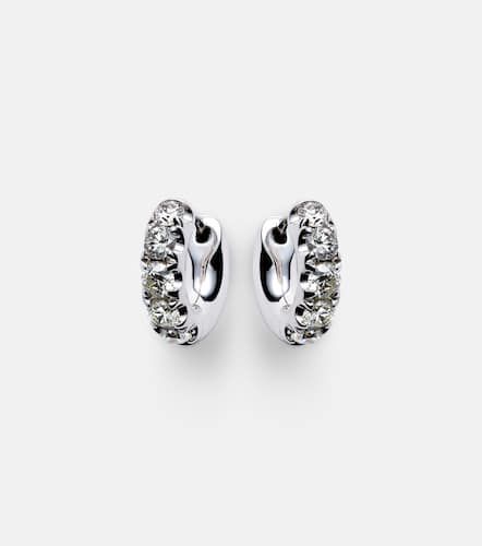 Boucles d'oreilles Super Duper en or blanc 14 ct et diamants - Roxanne First - Modalova