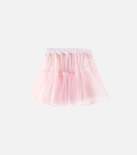 Monnalisa Jupe en tulle à logo - Monnalisa - Modalova