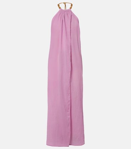 Robe de plage Cloe en coton à perles - ViX Paula Hermanny - Modalova