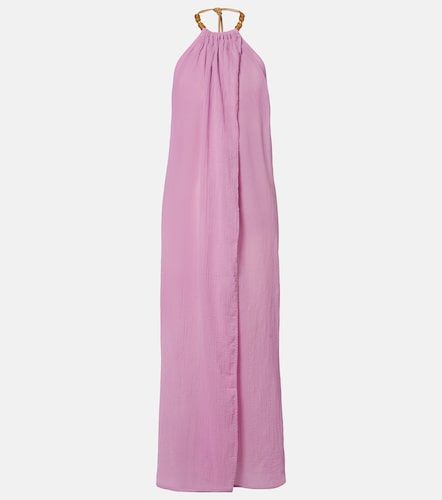 Robe de plage Cloe en coton à perles - ViX Paula Hermanny - Modalova