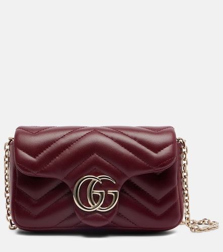 Sac GG Marmont Mini en cuir verni - Gucci - Modalova