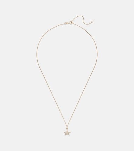 Collier Lucky Starfish en or 14 ct et diamants - Stone and Strand - Modalova