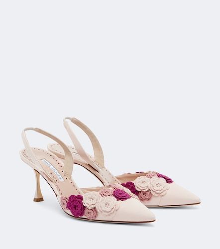 Escarpins slingback Svemutlasi à appliqués floraux - Manolo Blahnik - Modalova