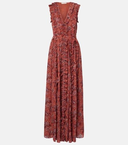 Robe longue Aida en mousseline de soie mélangée - Ulla Johnson - Modalova