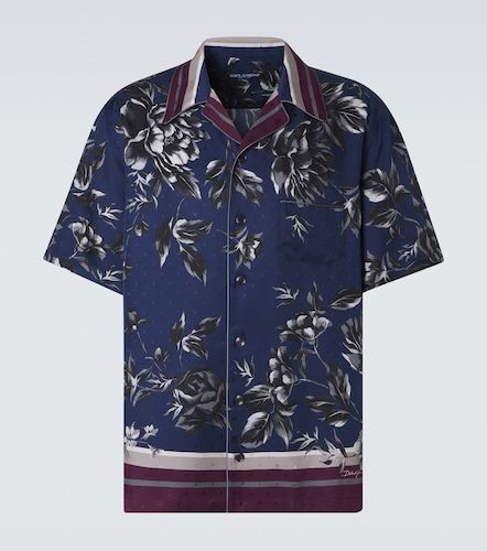 Chemise de bowling imprimée en soie - Dolce&Gabbana - Modalova