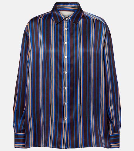 Chemise de pyjama Maya rayée en soie - Asceno - Modalova