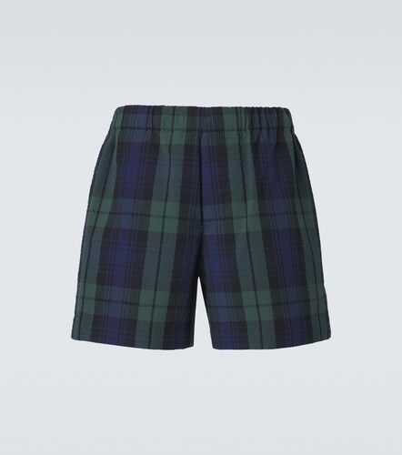 Short en coton seersucker à carreaux - JW Anderson - Modalova