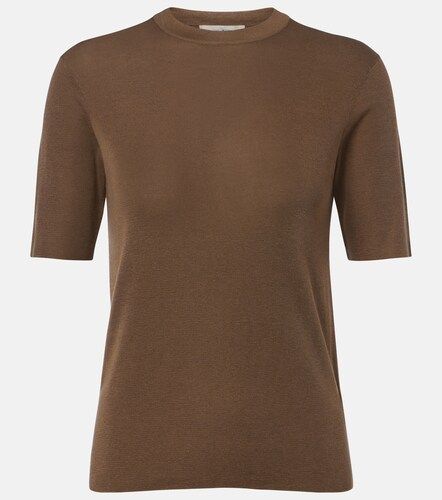 T-shirt Ozzi en soie mélangée - The Row - Modalova