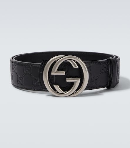 Ceinture Interlocking G réversible en cuir - Gucci - Modalova