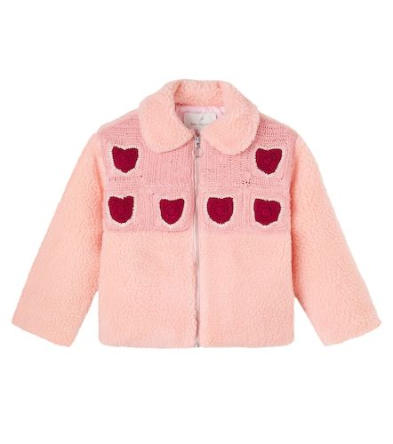 Veste Emma en crochet et shearling - Bebe Organic - Modalova