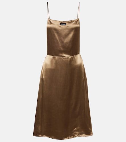 Miu Miu Robe à dos nu en satin - Miu Miu - Modalova