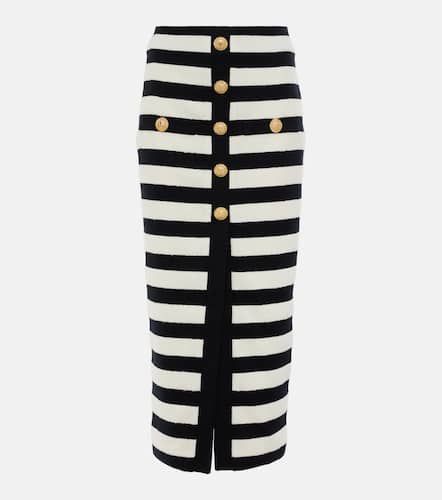 Balmain Jupe midi raye - Balmain - Modalova