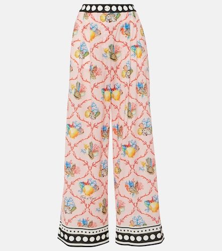 Pantalon ample Capri imprimé en coton - Dolce&Gabbana - Modalova