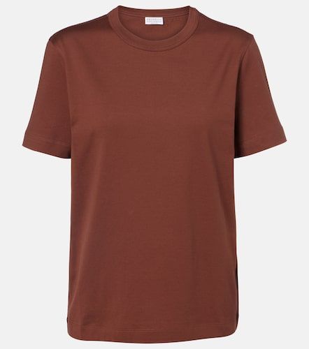 T-shirt en coton mélangé - Brunello Cucinelli - Modalova