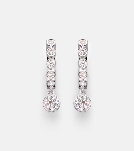 Boucles d'oreilles Melrose en or blanc 18 ct et diamants - Anita Ko - Modalova