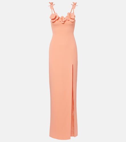 Robe longue à appliqué floral - David Koma - Modalova