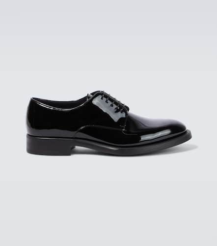 Derbies en cuir verni - Giorgio Armani - Modalova