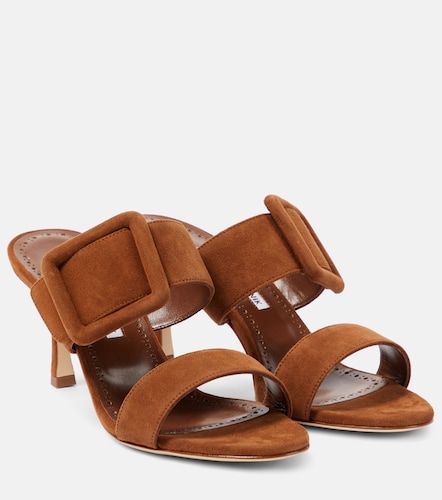 Manolo Blahnik Mules Gable en daim - Manolo Blahnik - Modalova