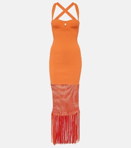 Galvan Robe midi à franges - Galvan - Modalova