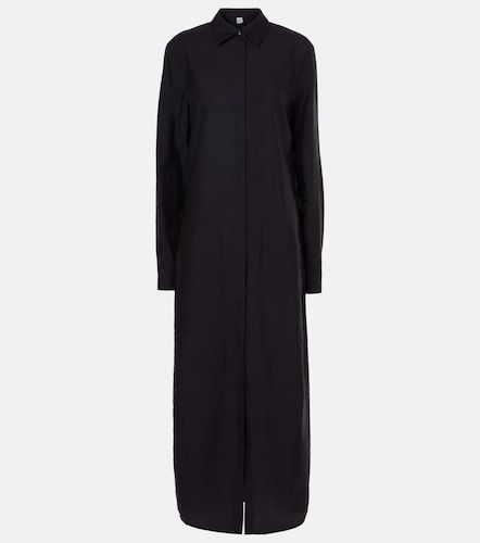 Robe chemise en soie mélangée - Toteme - Modalova