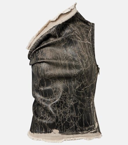 Top Athena imprimé asymétrique en jean - Rick Owens - Modalova