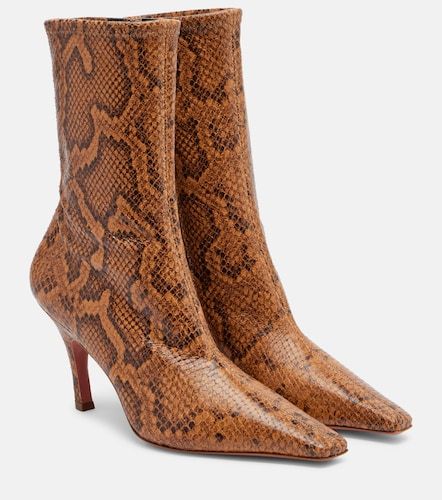 Amina Muaddi Bottines Jamie en cuir - Amina Muaddi - Modalova