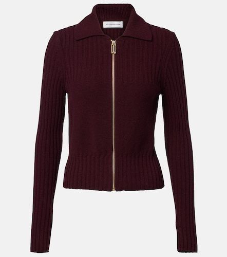 Cardigan zippé en laine mélangée - Victoria Beckham - Modalova