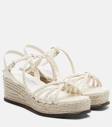 Sandales compensées Nyra en cuir - Jimmy Choo - Modalova