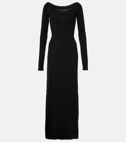 Robe longue en laine mélangée - Balenciaga - Modalova