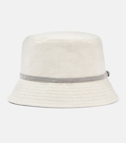 Chapeau bob en lin - Brunello Cucinelli - Modalova