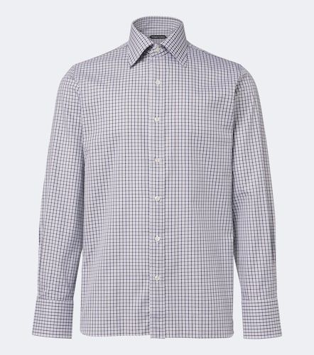Chemise en coton à carreaux - Tom Ford - Modalova