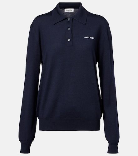 Miu Miu Polo en laine vierge - Miu Miu - Modalova