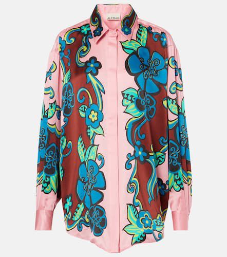 Alémais Chemise en satin de soie à fleurs - Alemais - Modalova