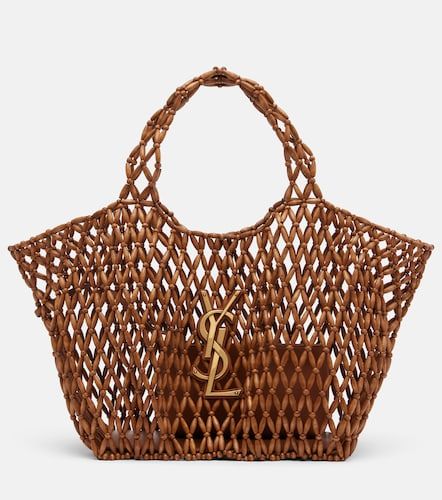 Cabas Icare Cassandre Medium en perles de bois - Saint Laurent - Modalova