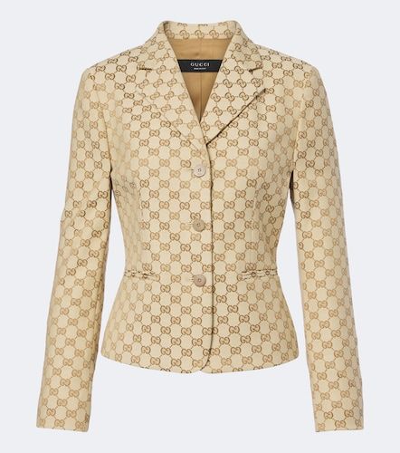 Blazer en toile GG de coton mélangé - Gucci - Modalova