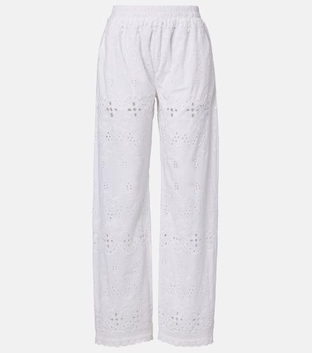 Pantalon ample Lula brodé en coton - Melissa Odabash - Modalova