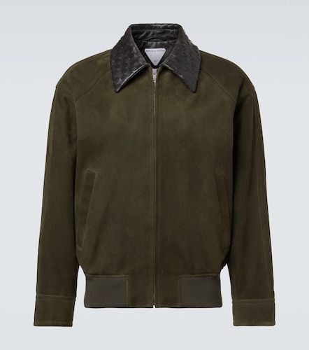 Veste blouson Intrecciato en daim - Bottega Veneta - Modalova